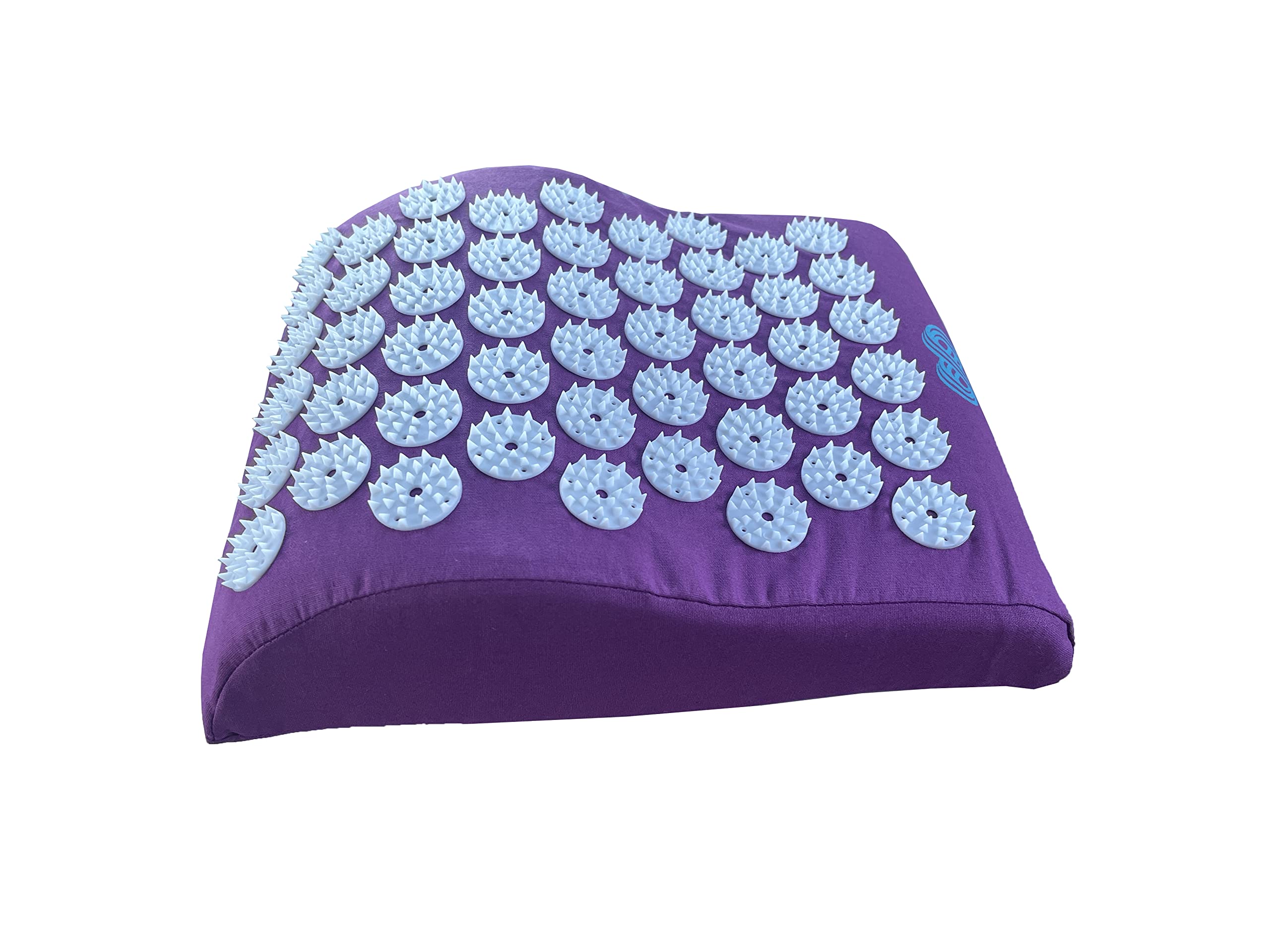 OR8 Wellness Acupressure Pillow for Shoulders and Cervical Bolster Pillow for Neck Pain and Migraine, Massage Cushion, Provides Firm and Safe Support Purple