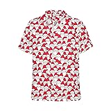 HUGLAZY Funny Hawaiian Christmas Shirts for Men