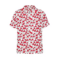 HUGLAZY Funny Hawaiian Christmas Shirts for Men