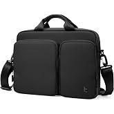 tomtoc A33 Slim 15-16 Inch Laptop Shoulder Bag for MacBook Air/Pro M5/M4/M3 Pro Max, Briefcase with Accessory &amp; Document Storage, Water-Resistant &amp; Durable Recycled Fabric