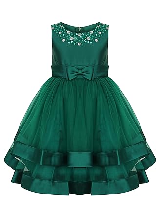 flower girl green dress