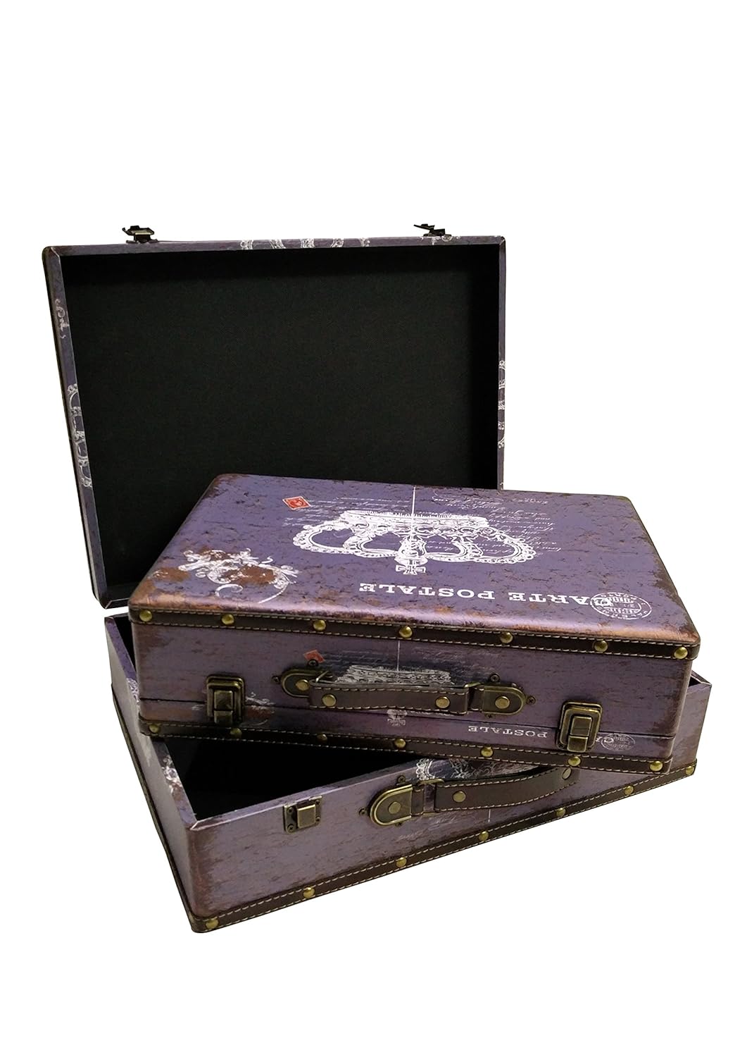 crown suitcase vintage