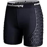COOLOMG Women Sliding Shorts Softball Padded Slider Shorts Compression Underwear for Baseball Lacrosse Cricket