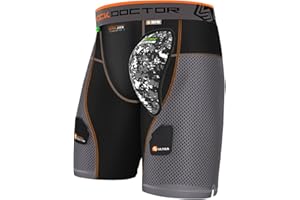 Shock Doctor Adult 375 Ultra Power Stride Hockey Short with AirCore Hard Cup