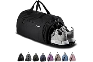 Fitgriff® Gym Bag for Men & Women with Shoe & Wet Compartment - Duffle Bag for Travel, Sports, Fitness & Workout