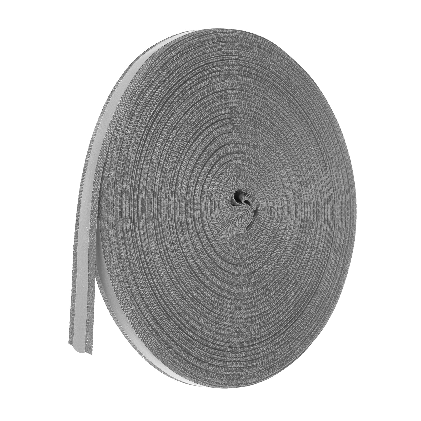 PATIKIL Reflective Tape Strip, 10mm x 50yards High Visibility Reflective Tape Sew-on DIY Warning Safety Fabric Webbing for Clothing Raincoats, Dark Grey