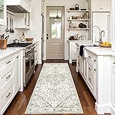 3x7 Runner Rugs for Hallway Non-Slip Hallway Runner Rug with Rubber Backing Washable Rug Runner for Kitchen Bedroom Vintage D