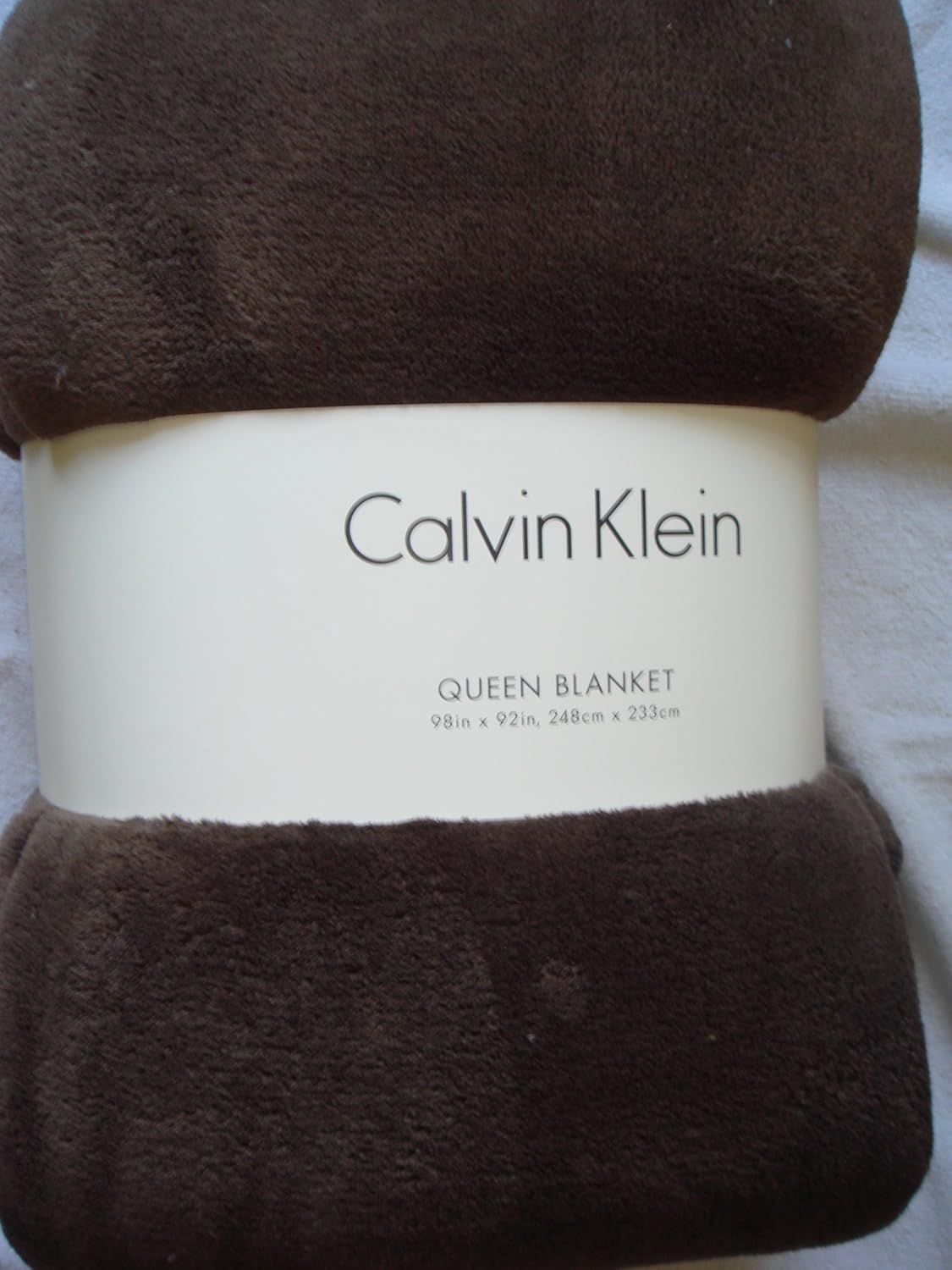 Calvin Klein Plush QUEEN Size Blanket Brown Amazon.ca Home & Kitchen