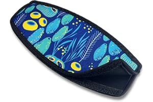 FLOW SWIM GEAR Flow Scuba Gear Diving Slap Strap with Hook and Loop Fastener - Neoprene Cover for Dive and Snorkel Mask Straps