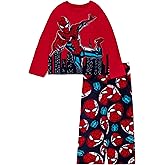 Marvel Boys' 2-Piece Loose-fit Superhero Matching Pajamas Set, Soft & Cute for Kids