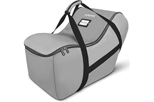 YOREPEK Infant Car Seat Travel Bag Compatible with UPPAbaby MESA V2 and Base,Fit for All Nuna Pipa Car Seat and Base, Padded Car Seat Bags for Air Travel, Carseat Cover for Airplane Travel, Grey