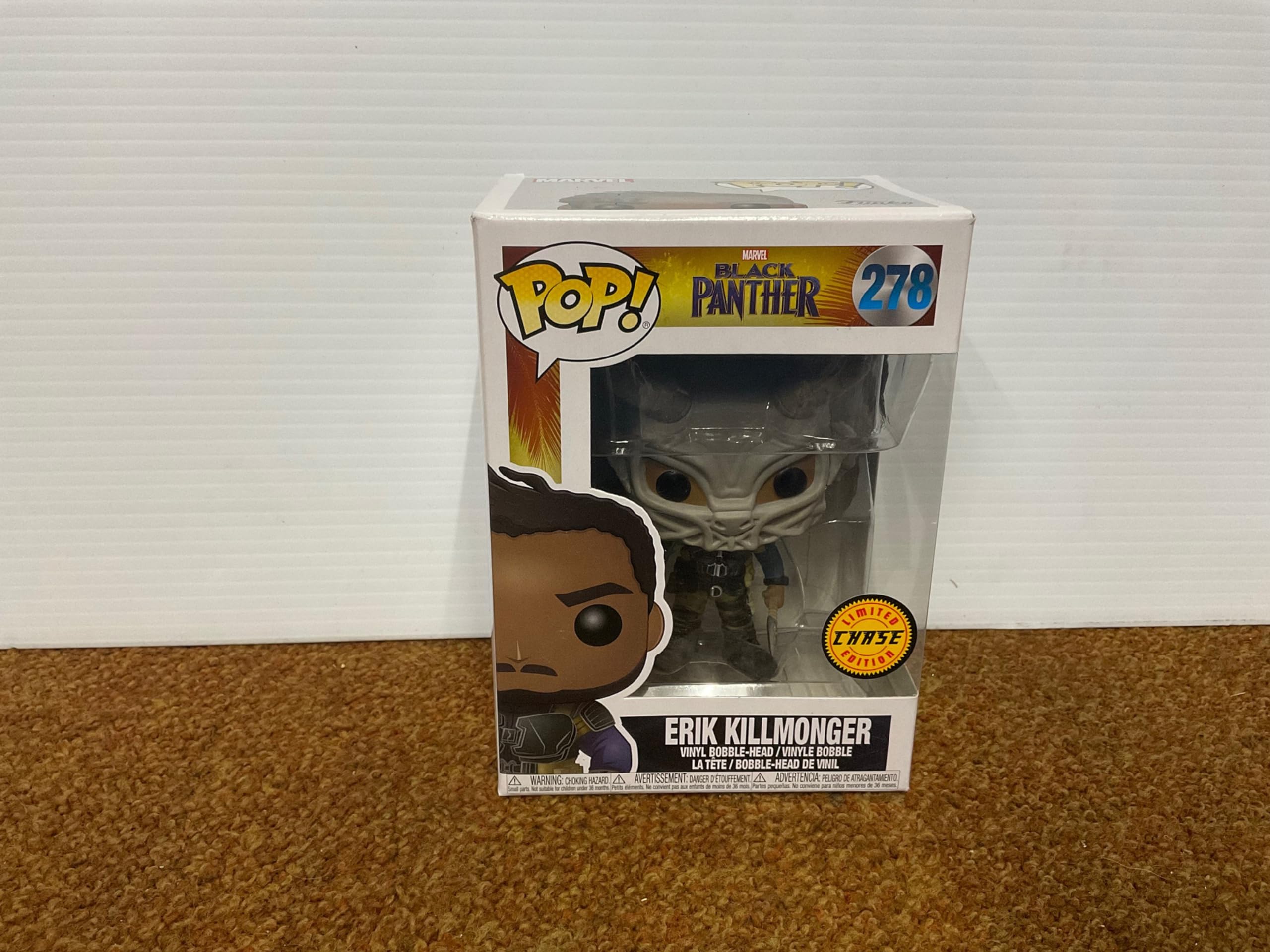 Funko POP! Marvel Black Panther Erik Killmonger CHASE VARIANT Figure