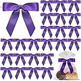 Crisalis 60 PCS Bows for Gift Wrapping - 3" Premium Satin Ribbon Bows Premade Twist Tie Bow for Treat Bags Cake Pop Bow for Wedding Favors Small Bows for Baby Shower Decorations