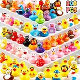 200 Pcs Rubber Ducks, Random Assortment Ducks Bulk for Jeeps Ducking, 2" Mini Rubber Duckies for Baby Toddler Bath Toys, Kids Pool Toys Birthday Gifts Party Favors