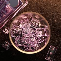 KiiBoom Transparent PC Keycaps Set, 146 Keys