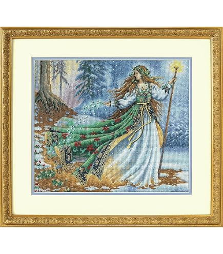 Heritage Kreuzstich-Set „Weihnachtspinguine“ – Komplettset Mit Aida-Stoff & DMC-Garn (16x11,5 Cm)