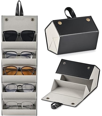 CPJJ 8 Pièces Organiseurs Muraux Adhésifs Pour Lunettes De Soleil - Support à Suspendre Avec 8 Autocollants Transparents