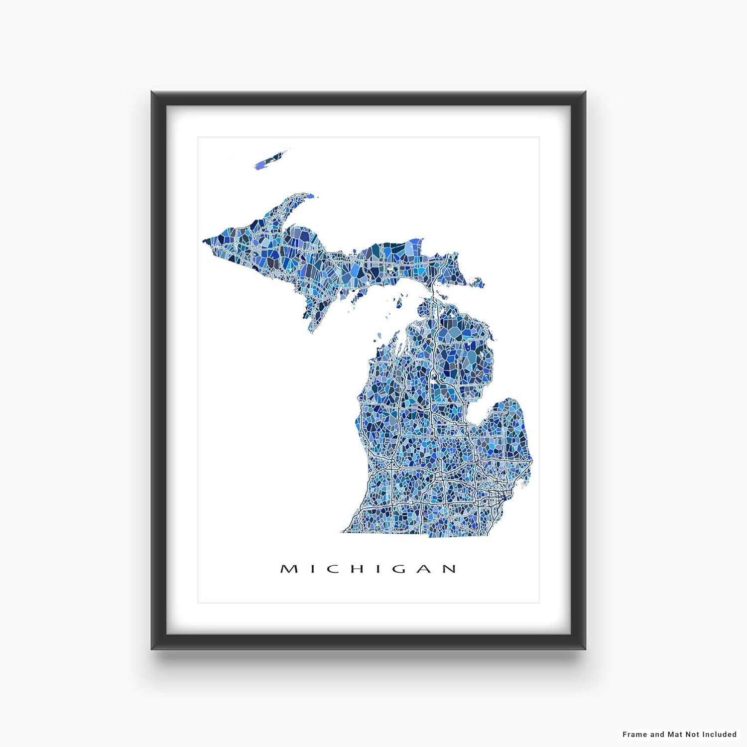 Michigan map map gifts maps of Michigan Michigan gifts Okemos Okemos