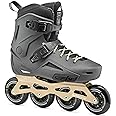 Rollerblade Lightning 90 Men's Urban Inline Skate, Anthracite and Taupe