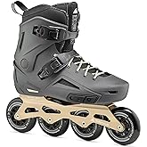 Rollerblade Lightning 90 Men's Urban Inline Skate, Anthracite and Taupe