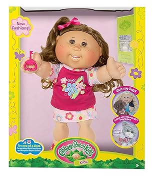 Cabbage Patch Kids Adoptimal Doll 14 Inch Brown Hair And Brown