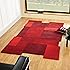 Flair Rugs Abstract Collage Pure Wool Hand Carved Rug, Red, 120 x 180 ...