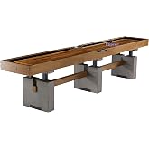 Barrington Urban Shuffleboard Table with Scratch-Resistant Playfield and 8-Puck Set