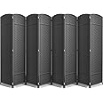 Sorbus 8 Panel Room Divider 6 ft. Tall - Privacy Screen, Extra Wide Double Hinged Panels, Mesh Hand-Woven Design, Partition Room Dividers and Folding Privacy Screens, Wall Divider for Room Separation