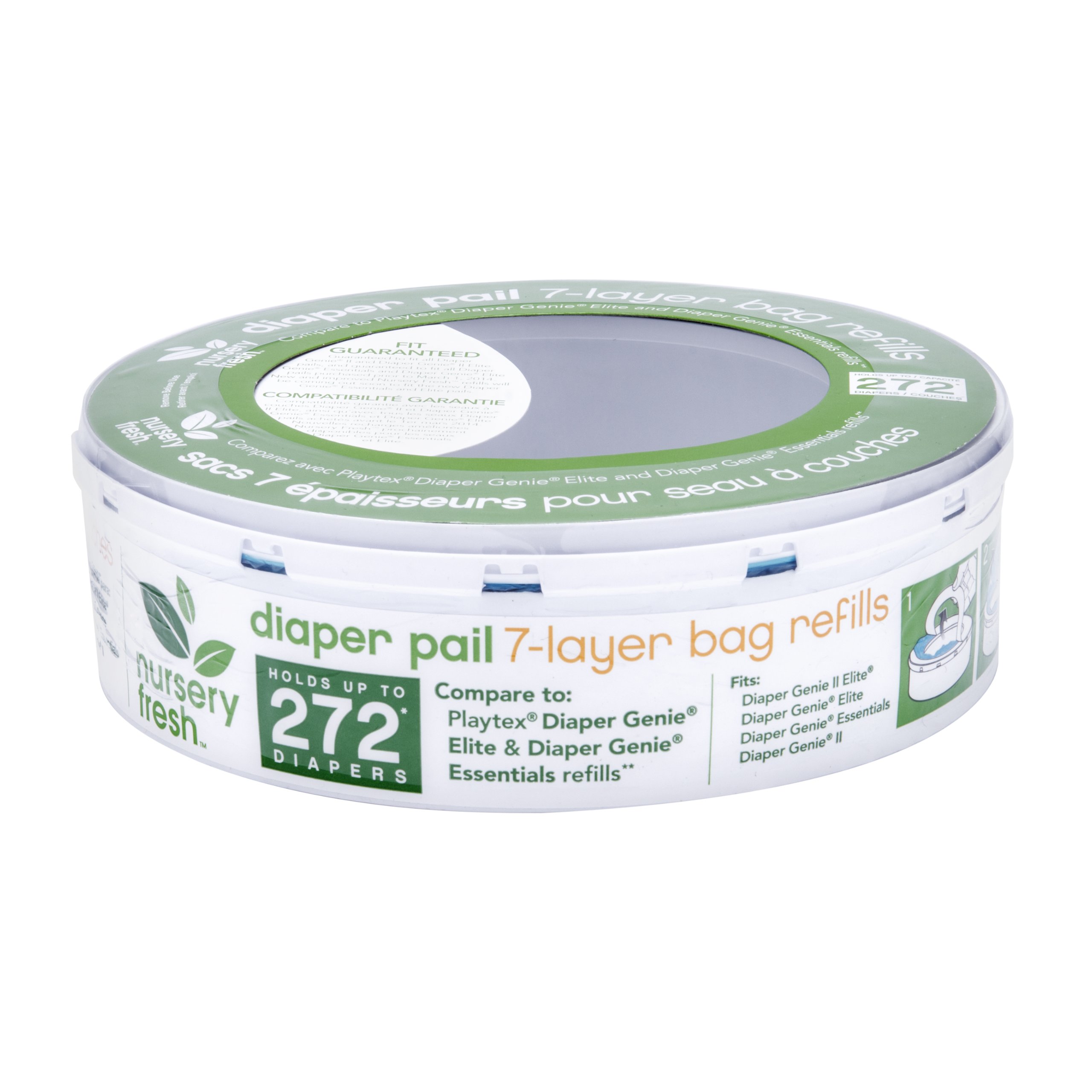 Munchkin 272 Nursery Fresh Diaper Pail Refill, 3.2 Ounce