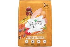 Purina Beyond Natural Dry Cat Food Wholesome Ingredients for Whole Health White Meat Chicken and Whole Oat Meal Recipe - 3 lb. Bag