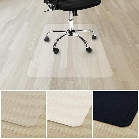 etm® Bodenschutzmatte für Hartboden | verschiedene Farben | 100% ohne BPA & Phthalate - Geruchsfrei | Bürostuhlunterlage für 