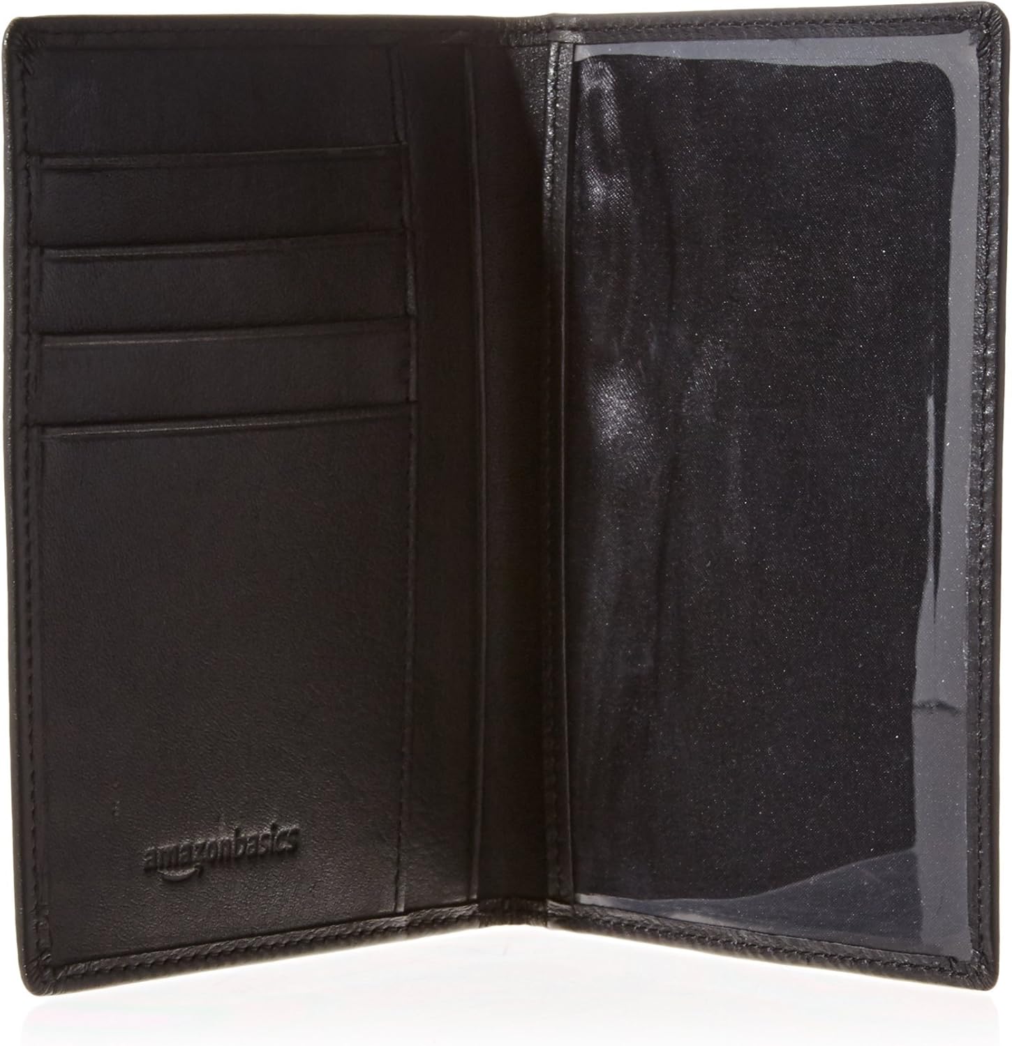  | Basics Leather RFID Blocking Passport Holder Wallet - 6 x 4 Inches, Black | Passport Wallets