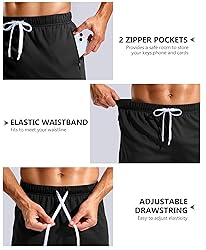 Pudolla Men's Workout Running Shorts with Zipper