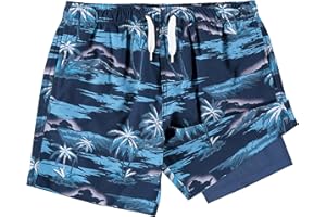 Kanu Surf Boys Adventure Boys Swim Trunks with Compression Liner Quick Dry Stretch Swimsuit