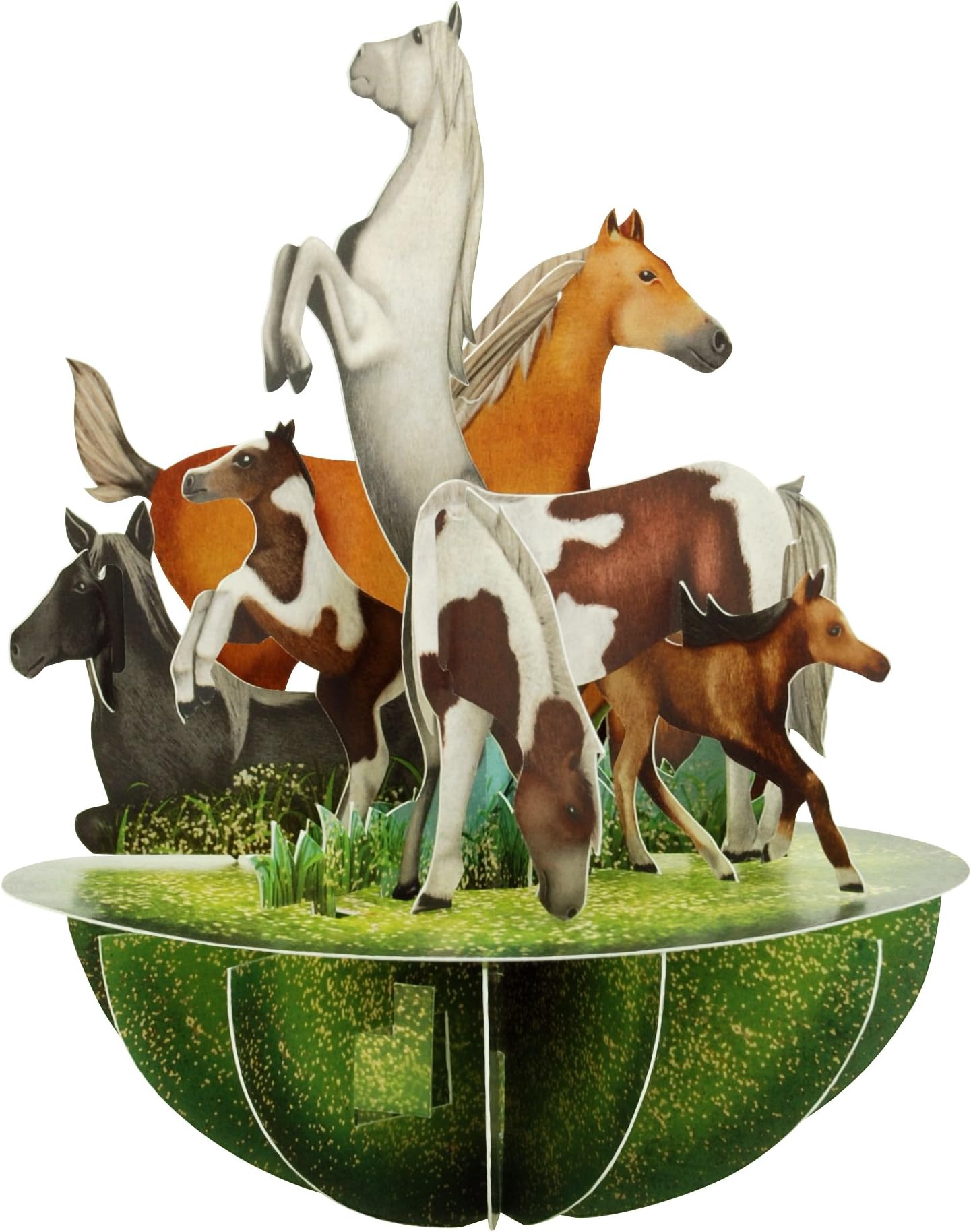 PS046 Horses and Ponies 3D Pop up Card
