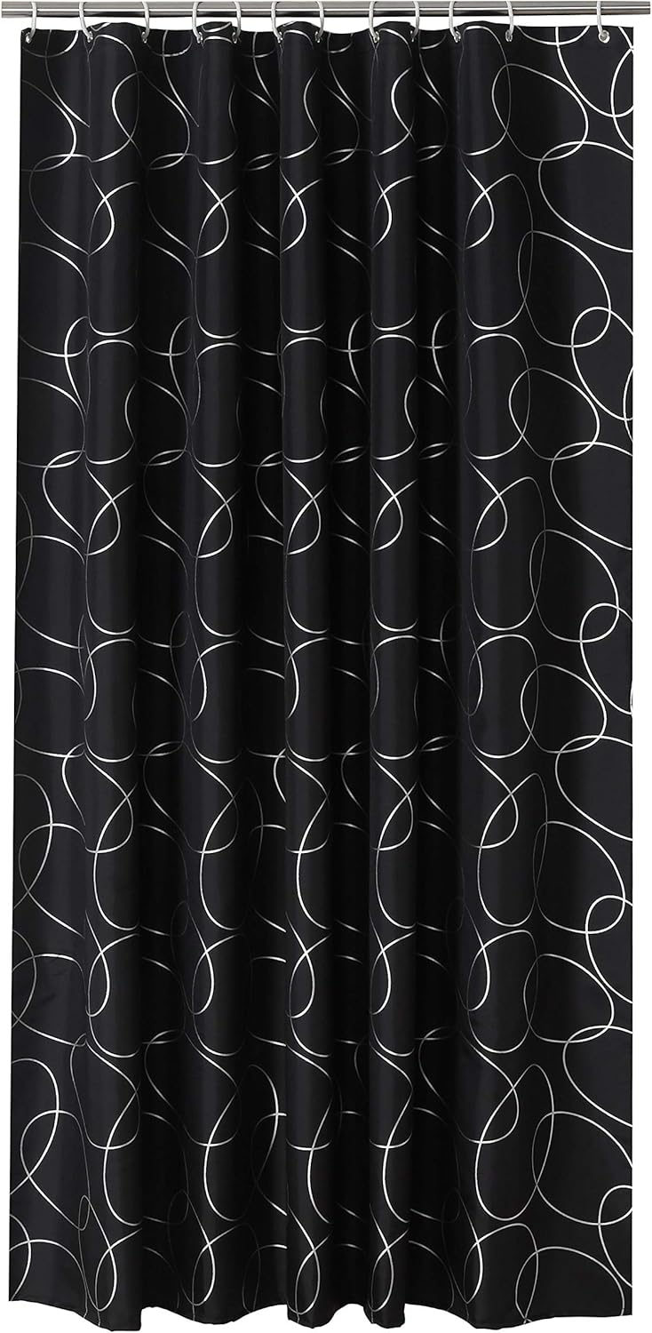 Sfoothome Polyester Fabric Small Size Shower Curtain Waterproof