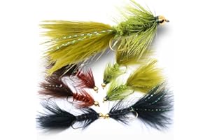 THE FLY CRATE ADVENTURE BY THE FLY The Fly Crate Woolly Bugger Flies for Trout Fly Fishing Assortment - Streamer Fly Fishing Flies