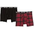 Calvin Klein Boys' 2 Pack Boxer Briefs | Premium Cotton Comfort
