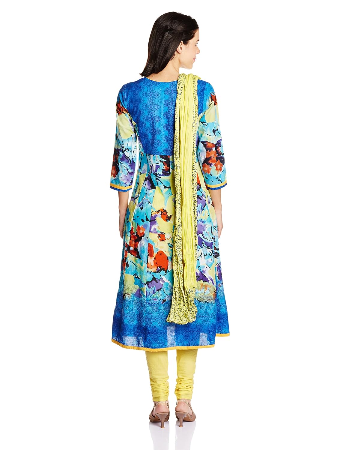 rain and rainbow women's anarkali salwar suit