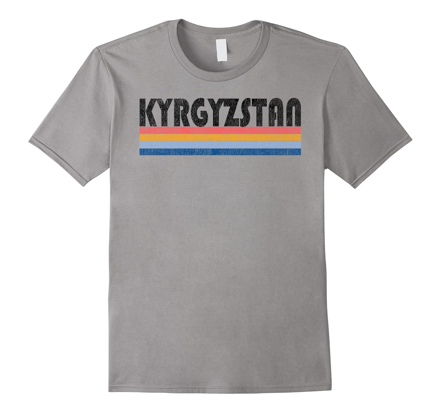 Vintage 1980s Style Kyrgyzstan T Shirt-ANZ