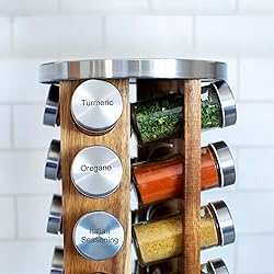 Orii 20 Jar Spice Rack with Spices Included - Tower