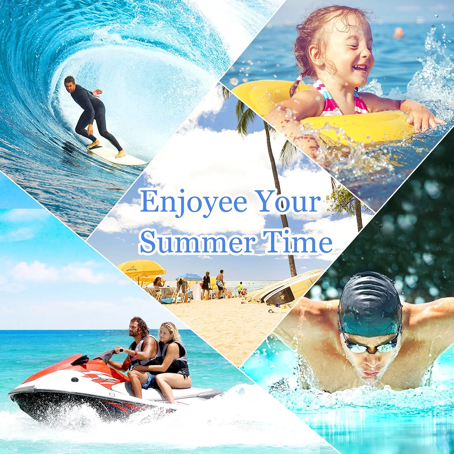 Swimming Ear Plugs, 4 Pairs Reusable Silicone Swimming Ear Plugs for Swimming Showering Bathing Surfing Snorkeling and Other Water Sports, Suitable for Adults and Kids: Health & Personal Care