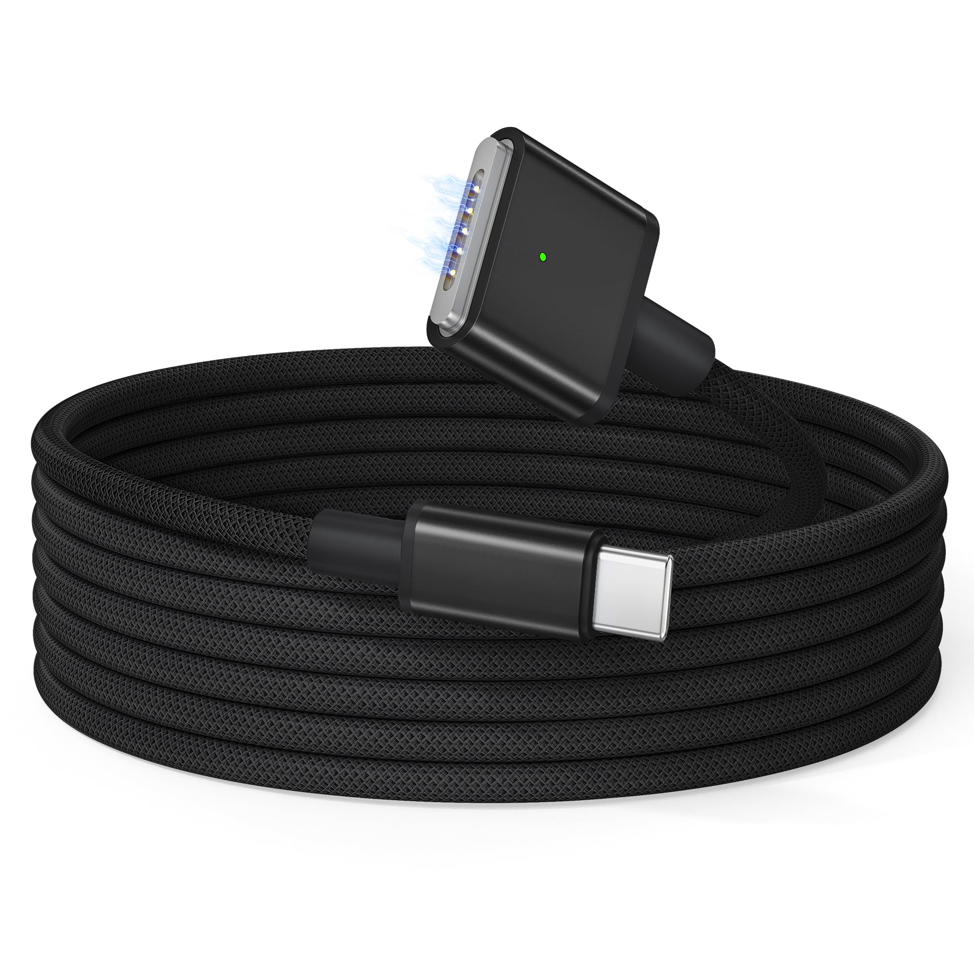 Photo 1 of Basesailor MacBook Pro M4 Magnetic 3 Charger Cable 10FT/3M,USB C to Magnetic Safe 3 Charging Cord for MacBook Air(13" 15" M4 2025,M3 2024,M2 2022 2023),Pro(16" 14" M4 Pro Max,M3 2024,M2,M1 2021)