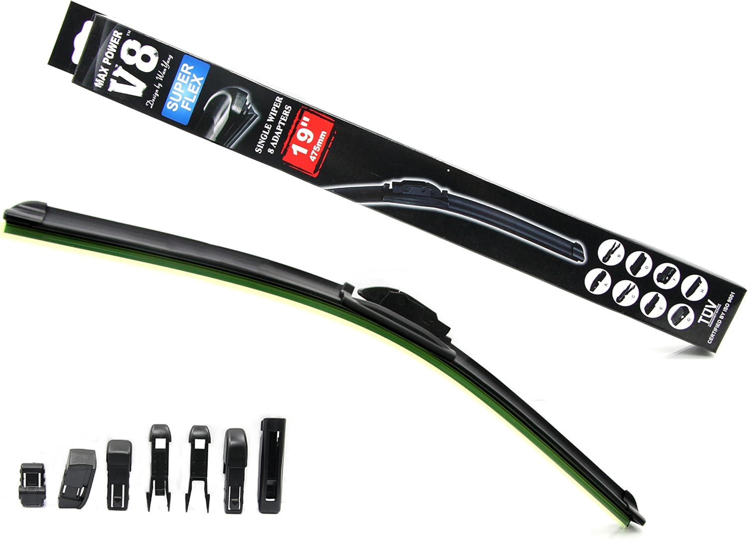 Adeco 8+1 MULTIFUNCTION SOFT WIPER BLADE14", 10 Pack, Wipers Amazon