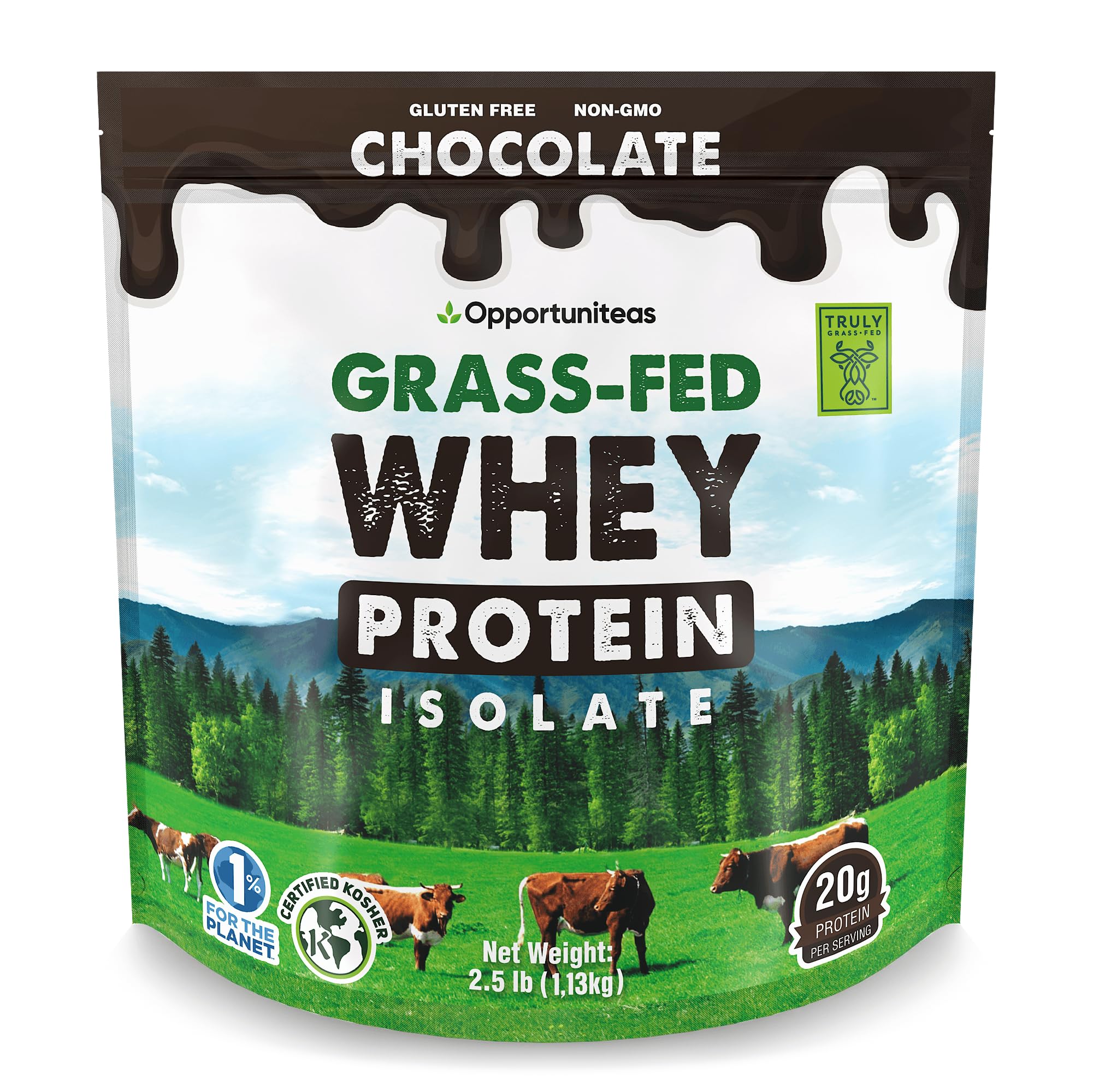 Grass-Fed Whey Protein Isolate (Chocolate)