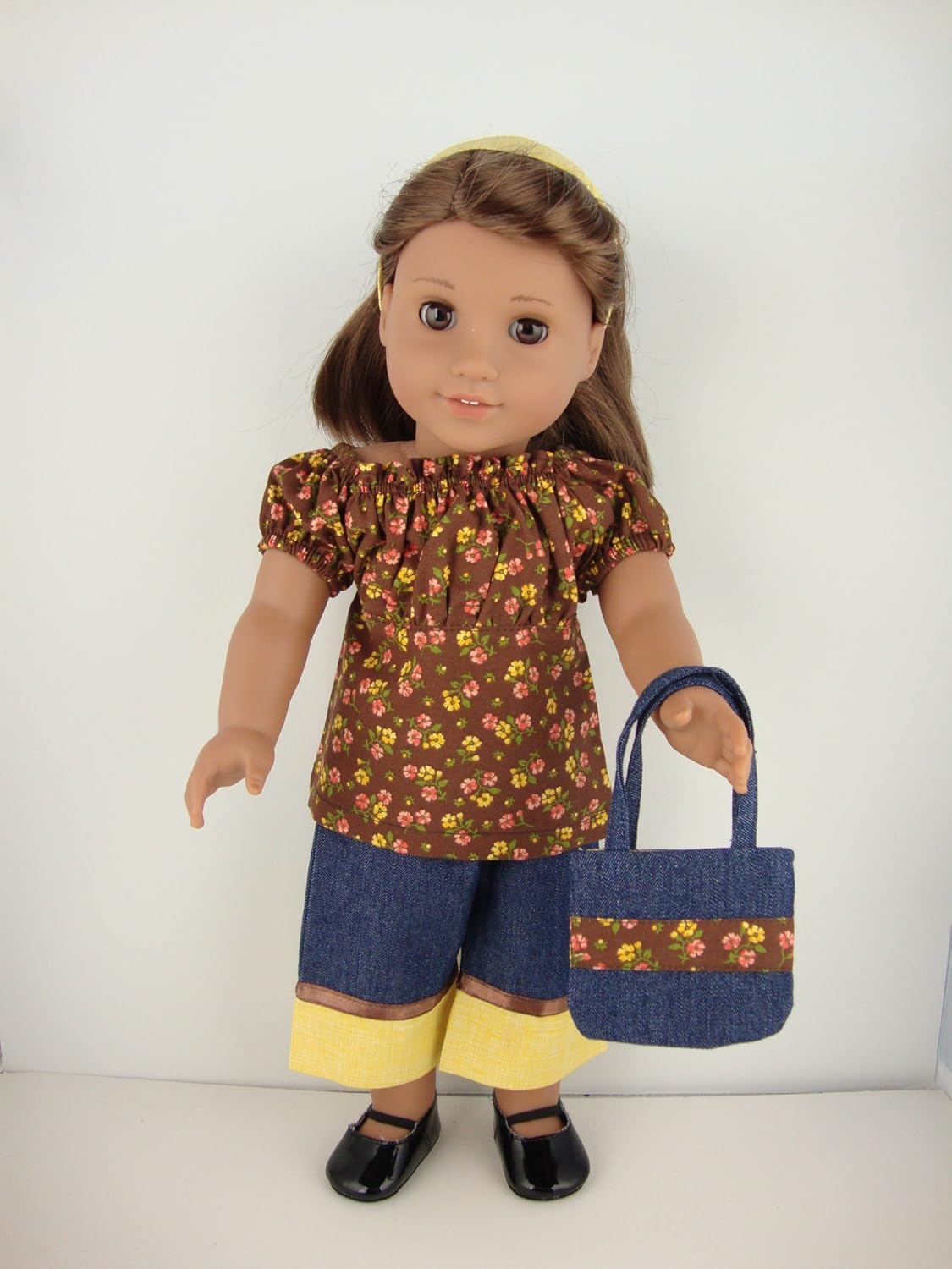 brown jeans matching shirt