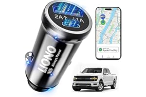 LIONO GPS Tracker for Vehicles, Car Tracker Device Hidden, Car Charger, Air Tracker Tag, Smart Tag Locator for Fleets, No Monthly Fee, No SIM Needed, No Battery Swaps iOS Only 2025 US Patented Design