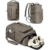 Gym Bag for Women with Shoe Compartment and Wet Pocket Convertible Gym Backpack workout Duffel Bag Multiple Pockets 30L