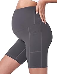 POSHDIVAH 2PCS Black Grey Women's Maternity Yoga