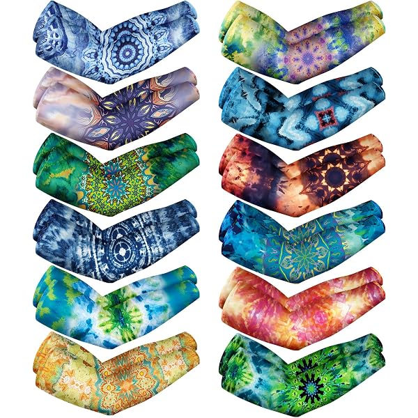 8 Pairs UV Protection Arm Sleeves - Mandala Pattern Cooling Sleeves For Gardening And Sports